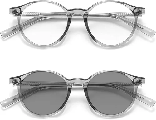 Miniatura 9 de TR90 Transición Fotocromática ronda lente completa gafas de lectura para hombres mujeres gafas de sol presbípicas transparentes lectores