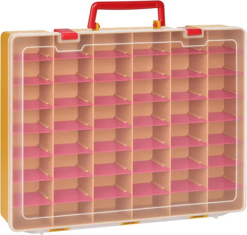 Miniatura 6 de Vitrina compatible con figuras coleccionables de Disney Doorables/para MGA Entertainment Miniverse. Contenedor organizador de almacenamiento de Azul