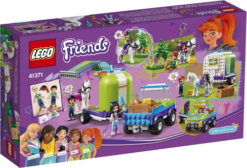 Miniatura 5 de LEGO Friends 41371 - Remolque del caballo de Mia; set de construcción con mini muñecas Mia y Emma; incluye camioneta de juguete, caballo y conejo