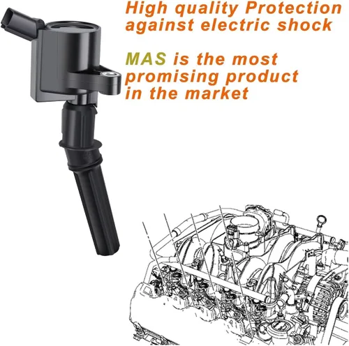 Miniatura 7 de Bobinas de encendido MAS DG508 y bujías Motorcraft SP493 compatibles con motores Ford Lincoln Mercury 4.6L