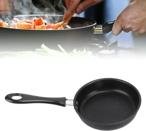 Miniatura 2 de Ymiko Sartén antiadherente profesional que evita que se pegue a prueba de humo ligero de acero inoxidable para tortilla de huevos, apto