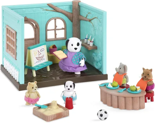 Miniatura 4 de Li'l Woodzeez Li'l Luvs & Hugs Nursery - Juego de casa de muñecas - Muebles y accesorios en miniatura incluidos - Juego de simulación durante más