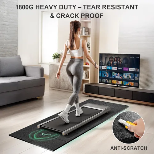 Miniatura 4 de Alfombrilla Plegable para Cinta de Correr, Almohadillas para Caminar, Alfombrilla para Equipo de Ejercicio de Bicicleta, 1/4 de pulgada de grosor