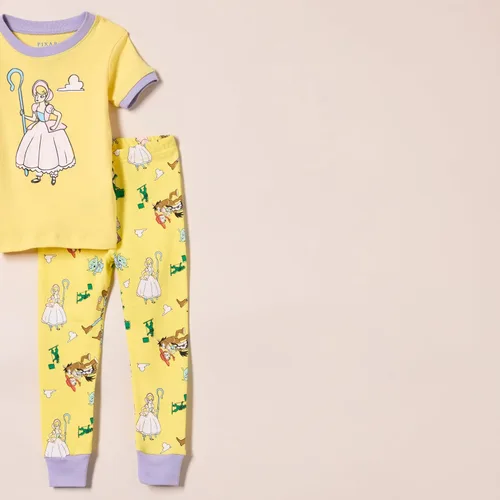 Miniatura 2 de Tienda Essentials Disney Marvel Star Wars Pijama de algodón ajustada para niñas y niños pequeños, paquete de 3