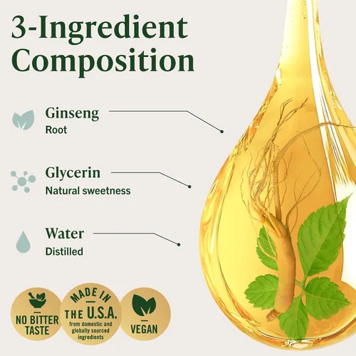 Miniatura 7 de HERBAMAMA Panax - Tintura de raíz de ginseng – Apoyo energético vegano con extracto de ginseng rojo coreano gotas líquidas – Suplemento de apoyo