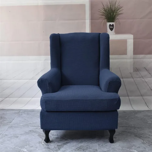 Miniatura 7 de KRFOONN Fundas para Silla con Respaldo de Alas, 2 Piezas, Fundas Elásticas de Elastano para Silla con Respaldo de Alas, Fundas para Sofá, Fundas