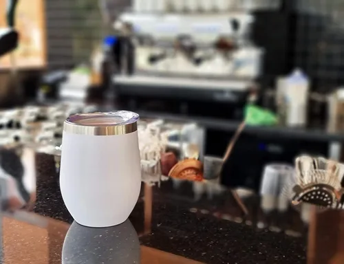 Miniatura 7 de CHILLOUT LIFE Vasos Térmicos de Vino de Acero Inoxidable de 12 oz Paquete de 2 - Vasos de Vino con Aislamiento al Vacío de Doble Pared con Tapas
