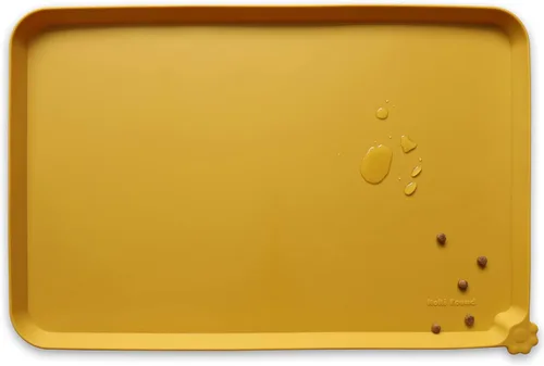 Miniatura 43 de Hoki Found - Bandeja de silicona para comederos de perros y gatos, tapetes impermeables para comida y agua, color cedro oscuro