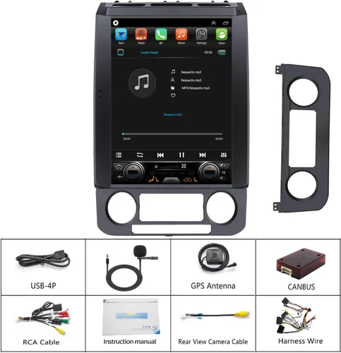 Miniatura 6 de Para Ford F150 actualización de radio 2015 2016 2017 2018, pantalla táctil estéreo QLED de 12.1 pulgadas, CPU de 8 núcleos, Carplay Android Auto