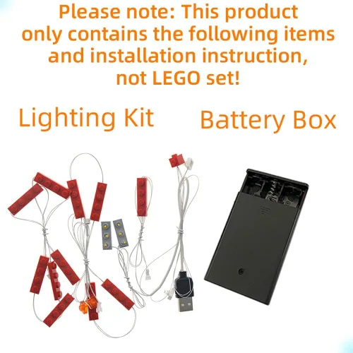 Miniatura 3 de GEAMENT Versión actualizada 10258 Kit de luces para Creator Expert London Bus compatible con el modelo de bloques de construcción Lego 10258