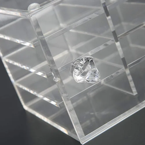 Miniatura 6 de Pestañas de injerto, caja de acrílico de 8 capas, organizador de maquillaje para extensiones de pestañas, estuche cosmético adecuado para uso