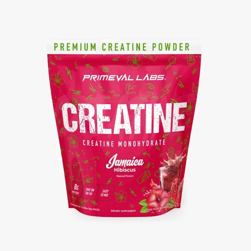 Miniatura 9 de Primeval Labs Clean Creatine Monohydrate Powder Polvo saborizado para fuerza muscular y recuperación Sabores latinos Aqua Fresca Suplemento