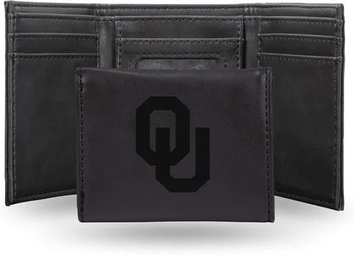 Miniatura 102 de NCAA Rico Industries - Billetera triple grabada con láser, con grabado láser, accesorio para hombre