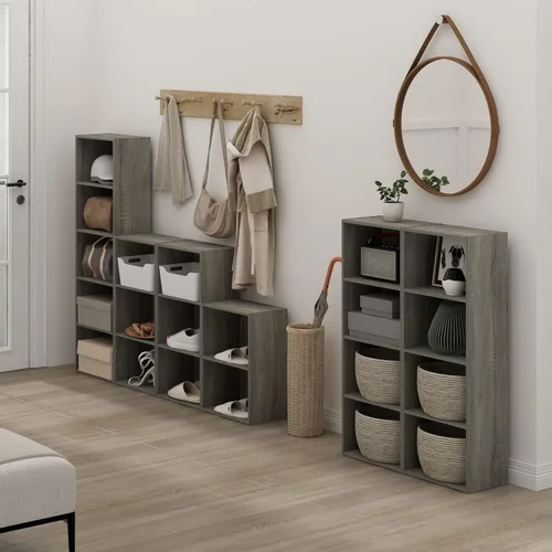 Miniatura 2 de Furinno Luder - Estantería abierta de 3 niveles, color roble francés