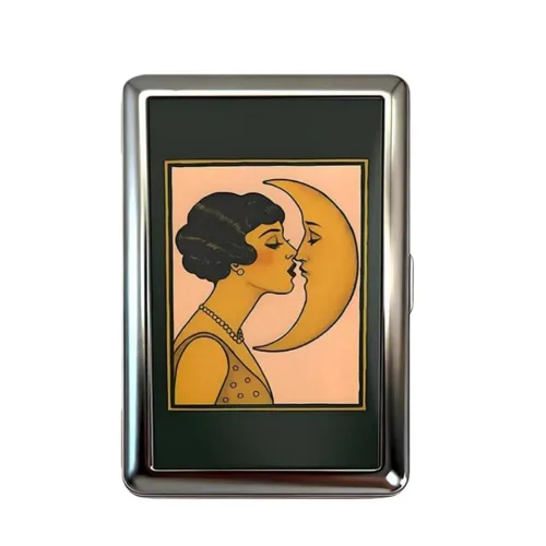 Miniatura 8 de Estuche para cigarrillos de metal versátil vintage 2026 con fácil cierre, tarjeta versátil de estilo vintage y estuche para efectivo, elegante