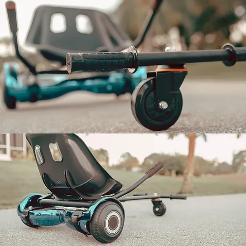 Miniatura 2 de Accesorio de asiento para aeropatineta, para aeropatinetas de 6.5 pulgadas, 8 pulgadas, 10 pulgadas, carrito de hover para niños y adultos, Negro