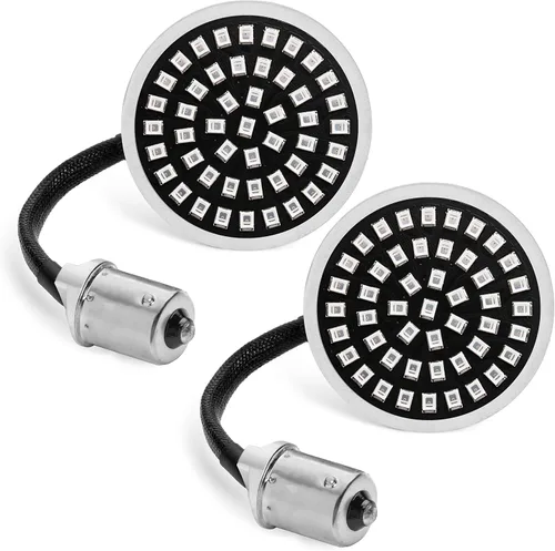 Miniatura 3 de Rogue Rider Industries - Señales de giro LED traseras SOLAMENTE (1156) - ETIQUETA NEGRA EDICIÓN ESPECIAL - Luces direccionales LED rojas