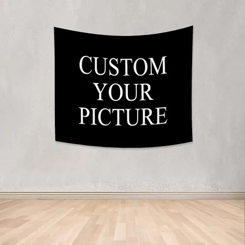Miniatura 4 de Canessioa Tapiz personalizado para cargar imágenes personalizadas, tapiz personalizado, pancarta, logotipo, diseño de texto, tapiz para colgar