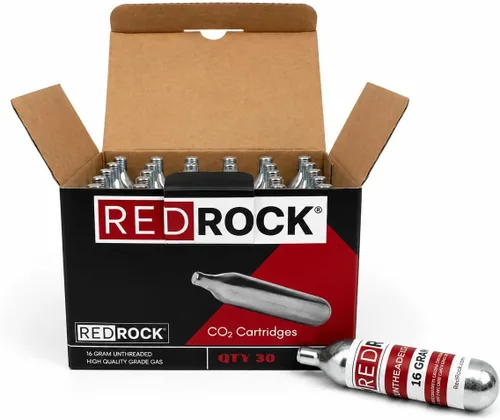 RedRock Cartuchos de CO2 sin roscar de 0.56 oz para pistola de drenaje Gallo, herramienta limpiadora de línea de drenaje HVAC (paquete de 30)