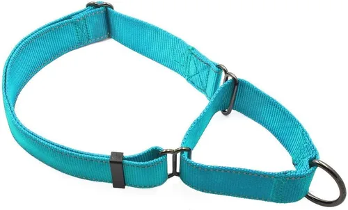 Miniatura 6 de Max and Neo Collar de nailon Martingale para perros - Donamos a un rescate de perros por cada collar vendido (Grande, Negro)