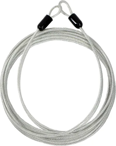 Miniatura 9 de Lumintrail Cable de seguridad con revestimiento de acero trenzado de 4 pies y 0.118 in (1/8 pulgadas), bloqueo de equipaje, cable de seguridad
