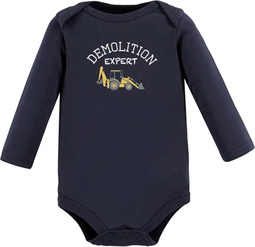 Miniatura 4 de Hudson Baby baby-girls Cotton Long-sleeve Bodysuits 3-pack