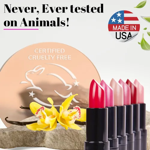 Miniatura 6 de Botanical Lipstick, Labial natural, orgánico, hidratante, no tóxico, larga duración, color vibrante, Rojo Berry