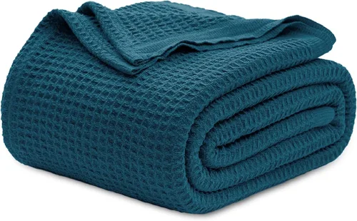 Miniatura 48 de Bedsure Gentlesoft - Manta de 100 % algodón, tamaño Twin XL, para dormitorio universitario, transpirable y suave, manta Twin de tejido waffle