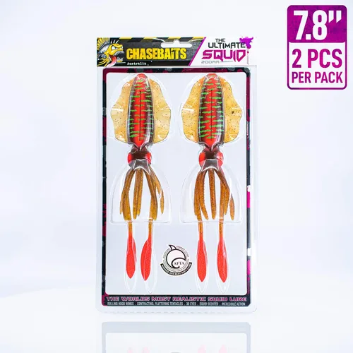 Miniatura 2 de Chasebaits El señuelo de pesca de calamar definitivo de 5.9 pulgadas (3 piezas) 7.8 pulgadas (2 piezas)