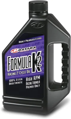Maxima Racing Oils 22964-4PK Fórmula K2 Aceite sintético de carreras de 2 tiempos, premezcla en botella de 64 onzas, paquete de 4