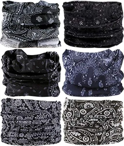 VANCROWN - Diadema, bufanda, cinta para la cabeza, cubrebocas, bandana, para mujeres y hombres