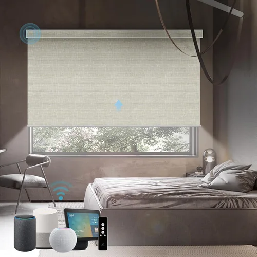 Miniatura 9 de SmartWings Persianas Motorizadas con Sombras para Ventana Control Remoto Funciona con Thread Apple Homekit Z-Wave Alexa 100% Blackout de Doble Cara