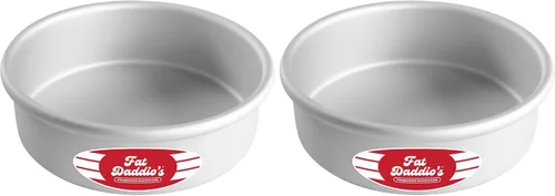 Miniatura 71 de Fat Daddio's PRD-1BOX Moldes Redondos para Pastel Mini Tier de Aluminio Anodizado para Una Caja de Mezcla, Juego de 3, Plateado