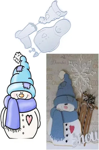 Miniatura 13 de Plantillas de corte de metal para Navidad DIY, plantilla de estampado en relieve para álbum de recortes, creación de tarjetas, molde para álbum