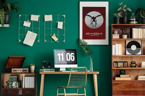 Miniatura 4 de Póster de Death Note de la serie manga de anime, decoración de habitación de adolescentes, póster de 12 x 18 pulgadas
