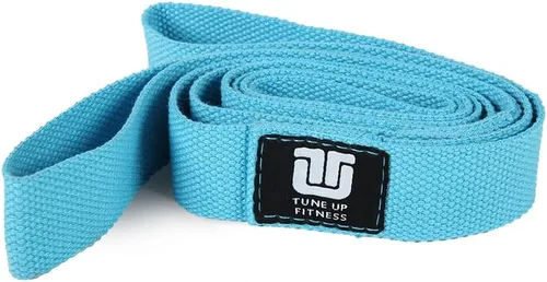 Tune Up Fitness Correa de estiramiento de yoga de doble bucle para terapia física, yoga, entrenamiento | Excelente estirador de piernas, hombros y