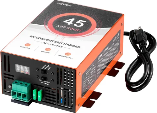 Miniatura 13 de VEVOR Convertidor de energía para RV, 80 amperios, 110V AC a 12V DC Cargador de batería para RV, Carga inteligente de múltiples etapas, Rango