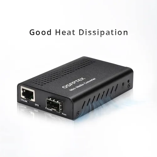 Miniatura 3 de 10G MINI Media Coverter, 10Gigabit Ethernet Media Converter, 10GB Gigabit Fibra a 10Gbe Cobre UTP Convertidor Medio, Mini No Administrado 1x