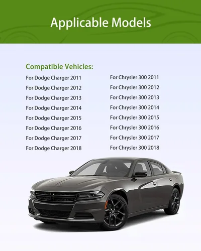 Miniatura 6 de UMISHI Reposabrazos de puerta interior delantero izquierdo del conductor y del lado derecho del pasajero 1WK37DX9AB compatible con Dodge Charger