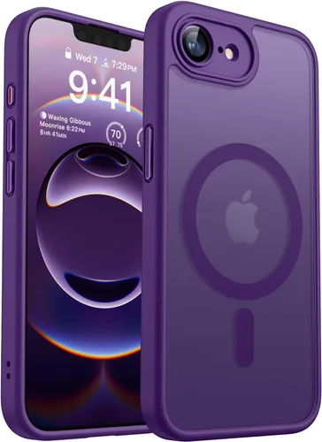 Miniatura 144 de CANSHN Funda magnética compatible con iPhone 17 Pro, mejorada [protección completa de la cámara] [compatible con Magsafe] [mate translúcido] funda