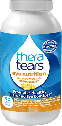 TheraTears Suplemento Omega 3, 1200 mg, 90 ct (paquete de 1)