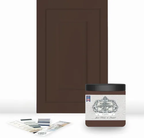 Miniatura 6 de Pintura TODO EN UNO, Abbey (gris cálido), Muestra de 8oz - Pintura duradera para gabinetes y muebles. Imprimación y capa superior incorporadas,