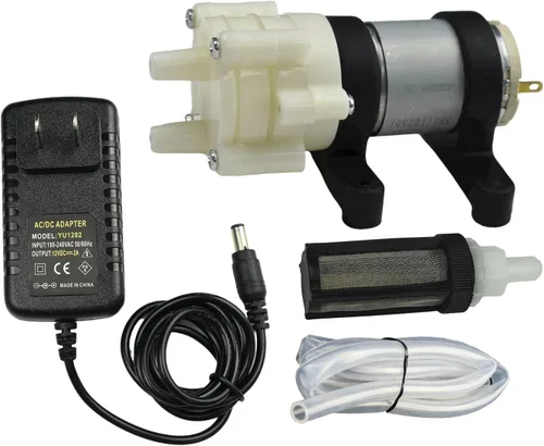 Miniatura 11 de CONQUERALL DC 12V 385 Bomba autocebante de diafragma Accesorios de té resistentes a altas temperaturas para pecera, dispensador de agua