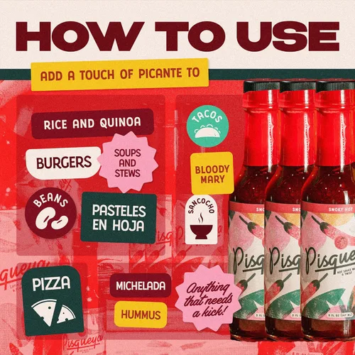 Miniatura 4 de PISQUEYA Salsa picante – Extreme Scotch Bonnet Pepper Sauce 12 veces más picante que el jalapeño – Salsa picante caribeña, baja en sodio, salsa