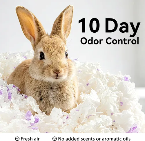 Miniatura 9 de Ropa de cama de papel natural suave 99% libre de polvo con control de olores, para hámsters, conejillos de indias, conejos, conejillos, conejillos