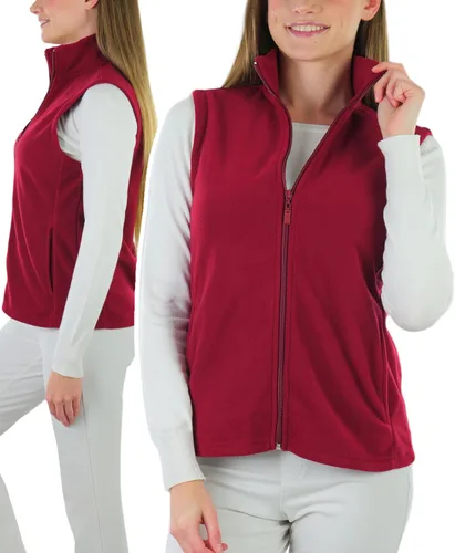 Miniatura 3 de ToBeInStyle Chaqueta de forro polar con cremallera y cuello alto para mujer