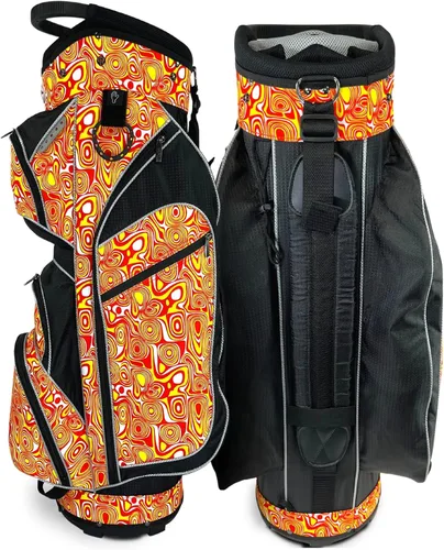 Miniatura 9 de Taboo Fashions Ladies Golf Bag - 14-Way Women’s Golf Cart Bag with Insulated Cooler Pocket, Rain Hood, 7 Zippered Pockets & More - Stylish Golf