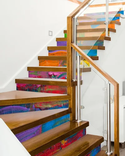 Miniatura 31 de FLFK Calcomanías para escaleras - Adhesivos para escaleras, Calcomanías autoadhesivas para escalones de Sunrise Coast, para decoración del hogar