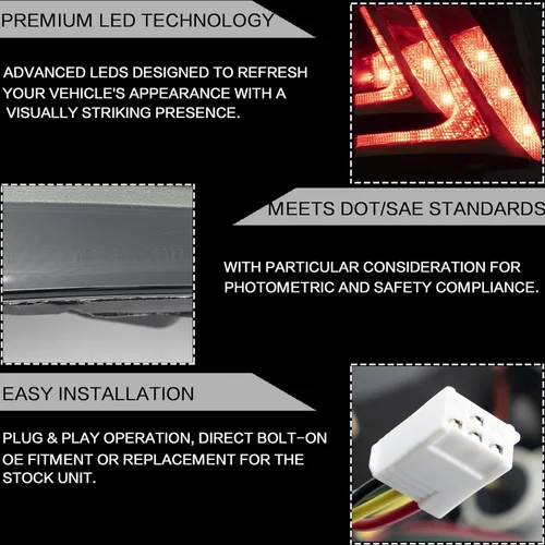 Miniatura 9 de VLAND Faros delanteros y luces traseras aptos para Lexus IS250 IS350 IS 220d 2006-2012 (luces traseras no para IS250C 350C/convertible), faro 11-14
