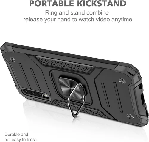 Miniatura 2 de Dionsibei Funda para Samsung Galaxy A50 A50S A30S grado militar con función atril incorporada, soporte de armadura resistente a prueba de golpes